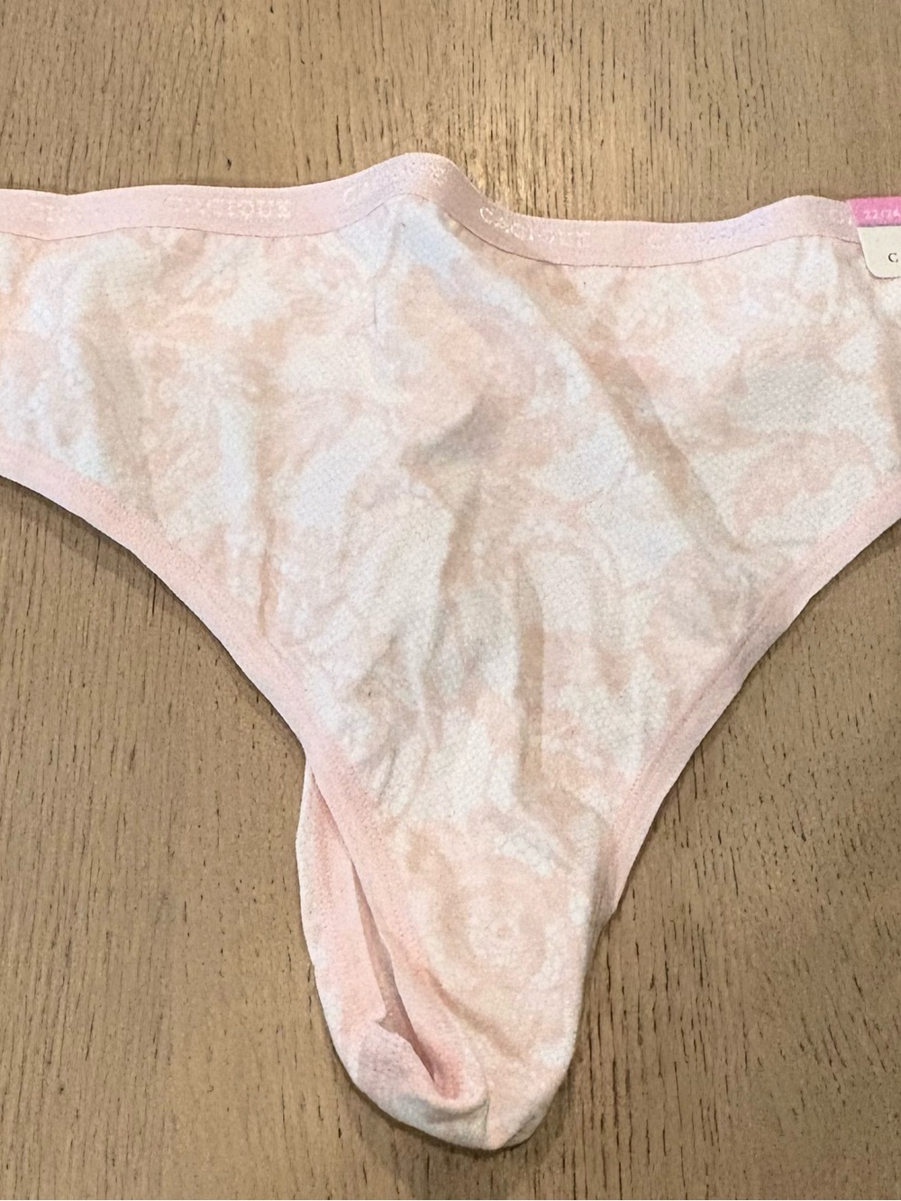 Cacique Women’s Pink, Light Pink & Leopard Print Thong - Trio - Picture 6 of 13